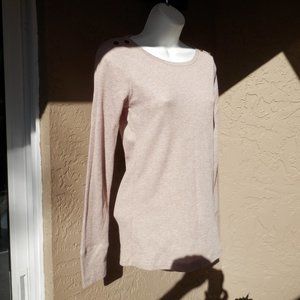 Tan Lightweight waffle knit thermal